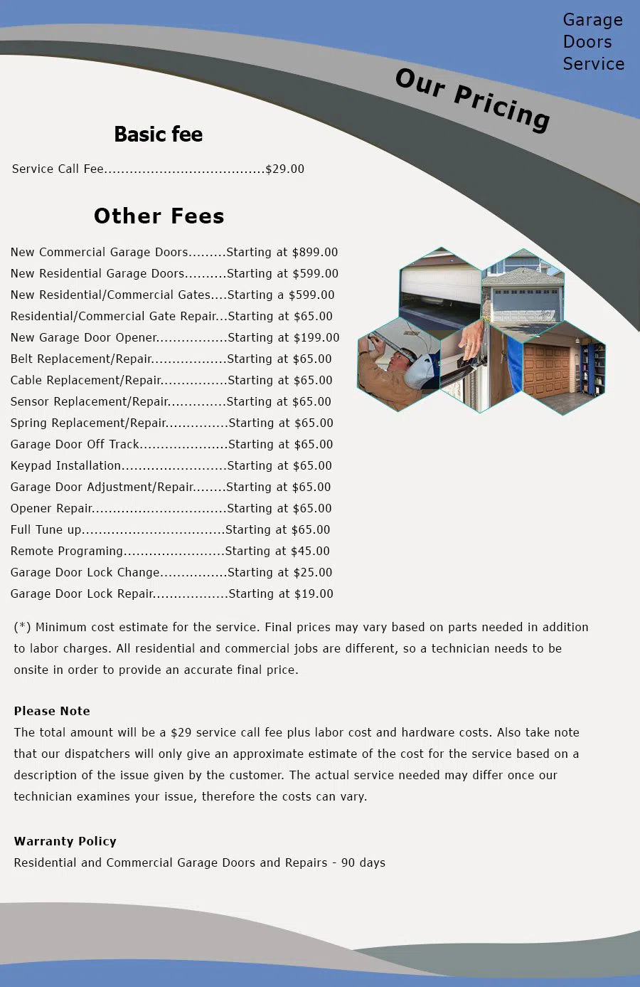 Security Garage Door Service San Bernardino, CA 909-452-2902